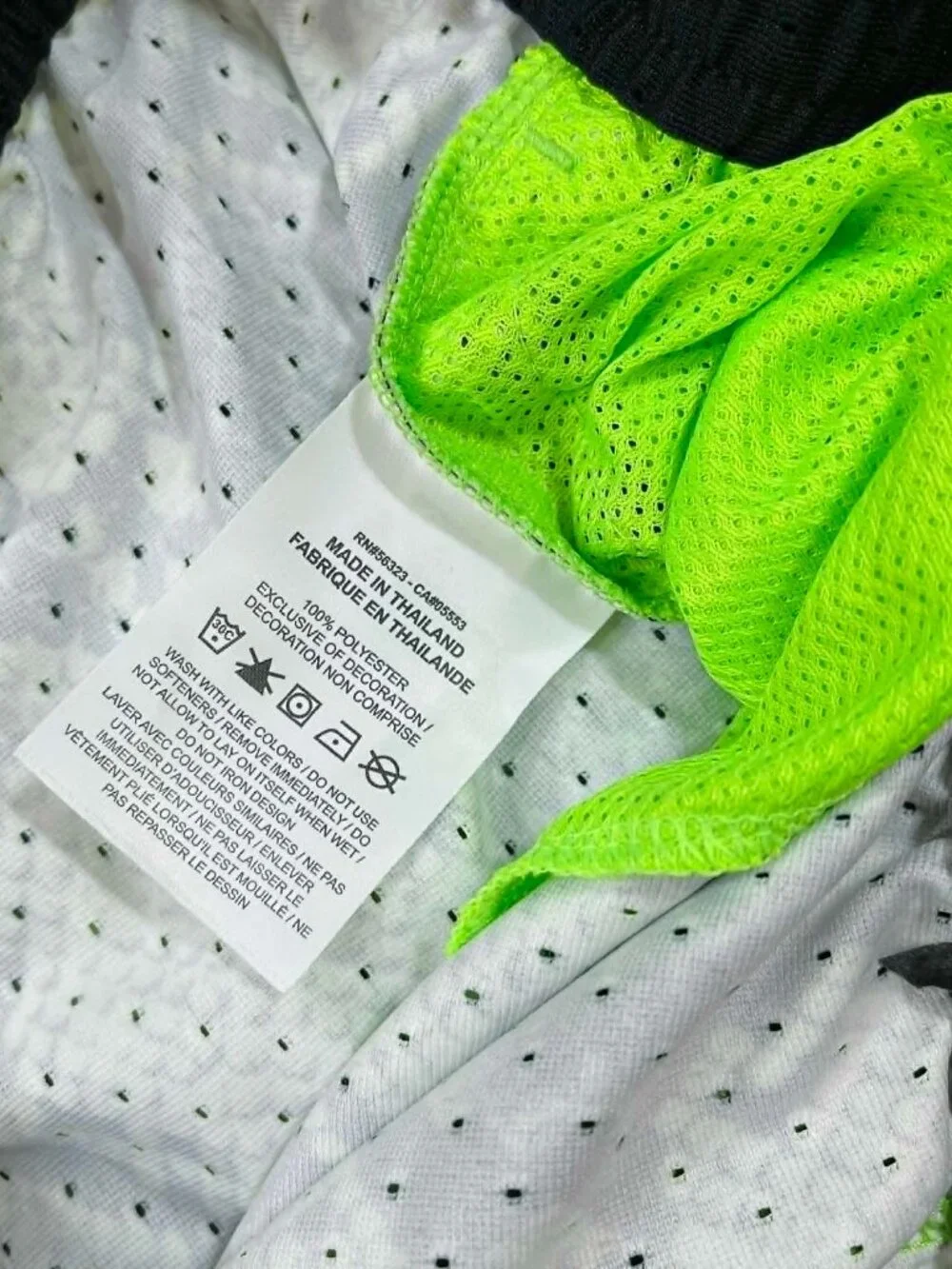 Jordan Sport Men's Dri-FIT Mesh Diamond Shorts Electric Green HF9907-358, Size M